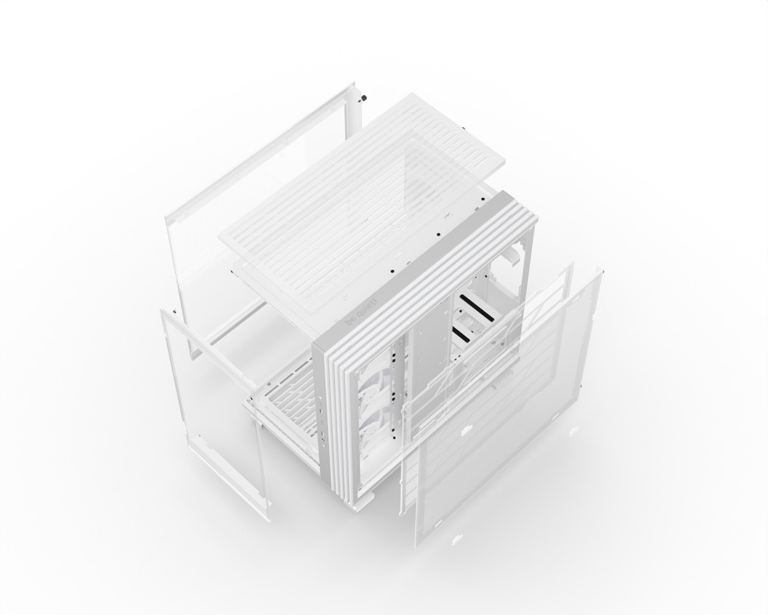 be quiet！ LIGHT BASE 600 LX 白 追加HDDケージ付き LIGHT BASE 600 LX | White silent PC cases from be quiet!